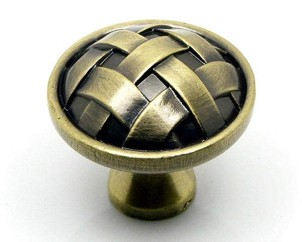 diameter 30mm round antique brass knobs