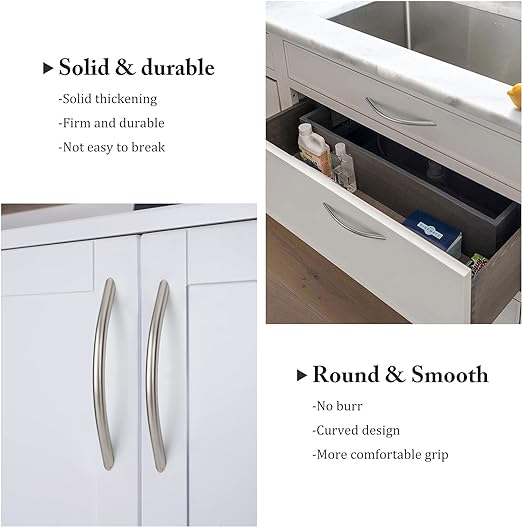 Arch Solid Stainless Steel Cabinet Handle