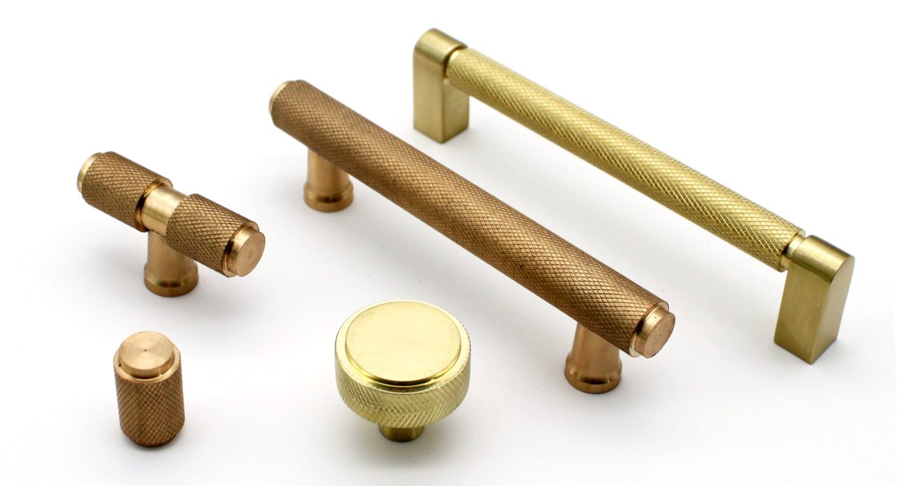 image for aluminium knurled t bar furniture handle