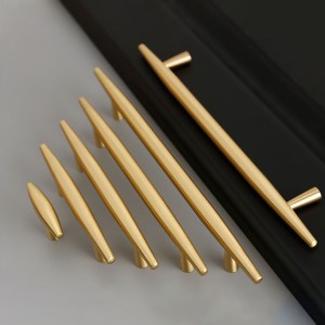 Elegant T-Bar Brass Furniture Handle