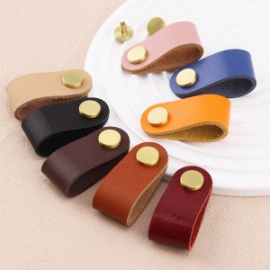 Custom Dual-Function Leather Pull Handles