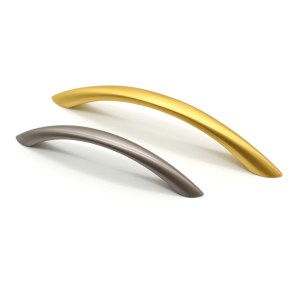 Elegant Zinc Alloy Curved Drawer Handle