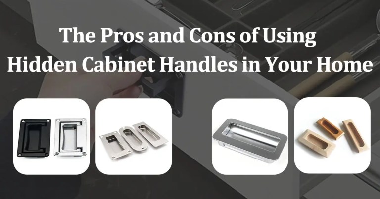 various styles of hidden cabinet handles for modern furniture
