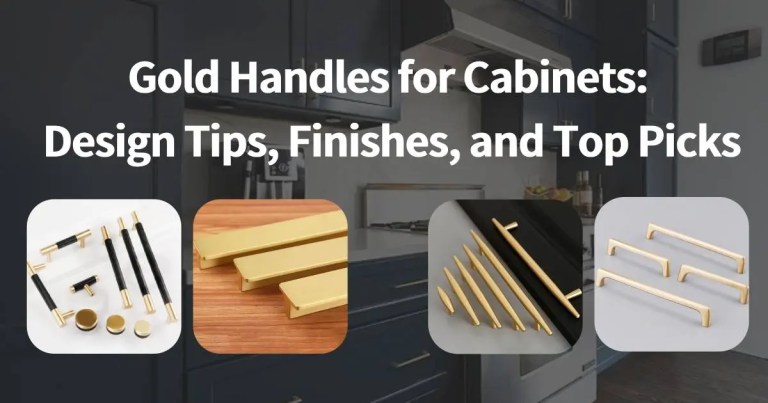 Various gold handles to choose from